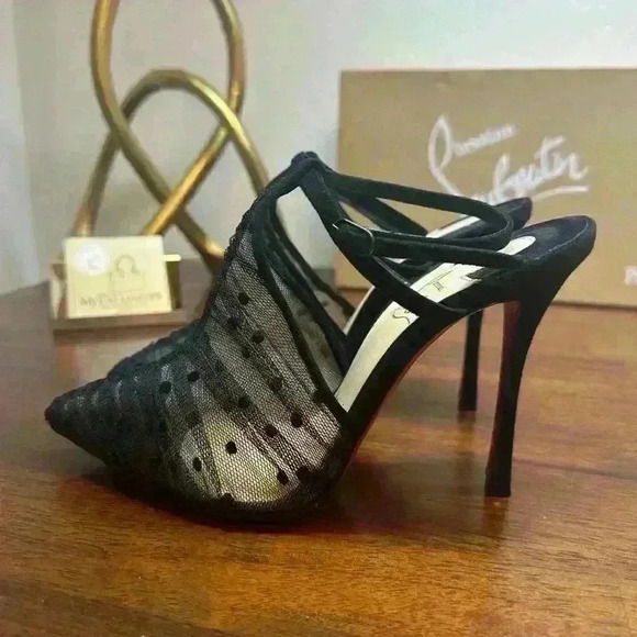 Authentic Acide lace 100mm Christian Louboutin 34.5 - Picture 6 of 9